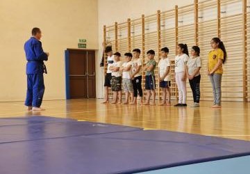 Zajęcia jujitsu w ramach Programu Integracji Społecznej i Obywatelskiej Romów