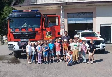 Oddziały przedszkolne odwiedziły OSP Krośnica