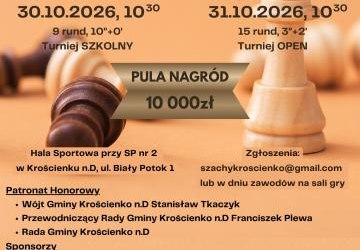 Zaproszenie na tegoroczny Memoriał Szachowy 2026