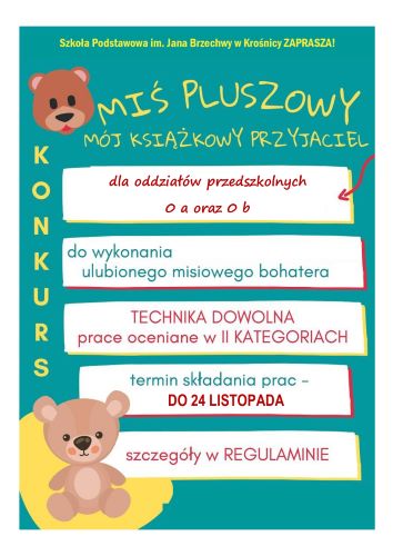 Konkurs dla dzieci z oddziałów przedszkolnych